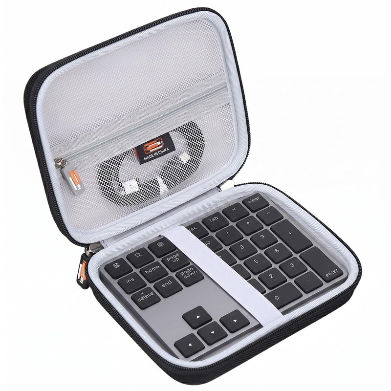Legestori Hard EVA Carry Case for Bluetooth Number Pad | Compatible with Lekvey/iClever/Nulea/JOYEKY, Water-Resistance, Wireless Number Pad Protective Storage, Case Only