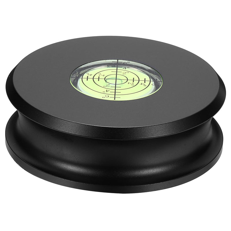 MECCANIXITY Record Weight Stabilizer, 336g/12oz Matte Aluminum Turntable Weight Clamps 3'' x 1'' Vinyl Disc Stabilizer with Level Vibration Dampener for LP Player HiFi Turntable, Black