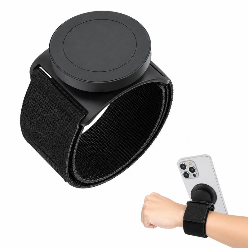 Wristband Phone Holder,Wrist Phone Holder,Phone Wrist Holder,Phone Arm Bands For Running,Running Phone Holder,No Screen Blocking, 360° Rotating Wrist Phone Mount Fits 4–6.7" Phones(Magnetic Wristband)