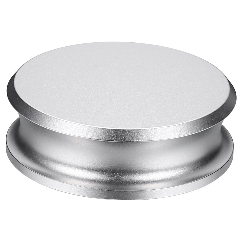 MECCANIXITY Record Weight Stabilizer, 332g/12oz Matte Aluminum Turntable Weight Clamps 3'' x 1'' Vinyl Disc Stabilizer Vibration Dampener for LP Player HiFi Turntable, Silver 12oz (3" x 1")