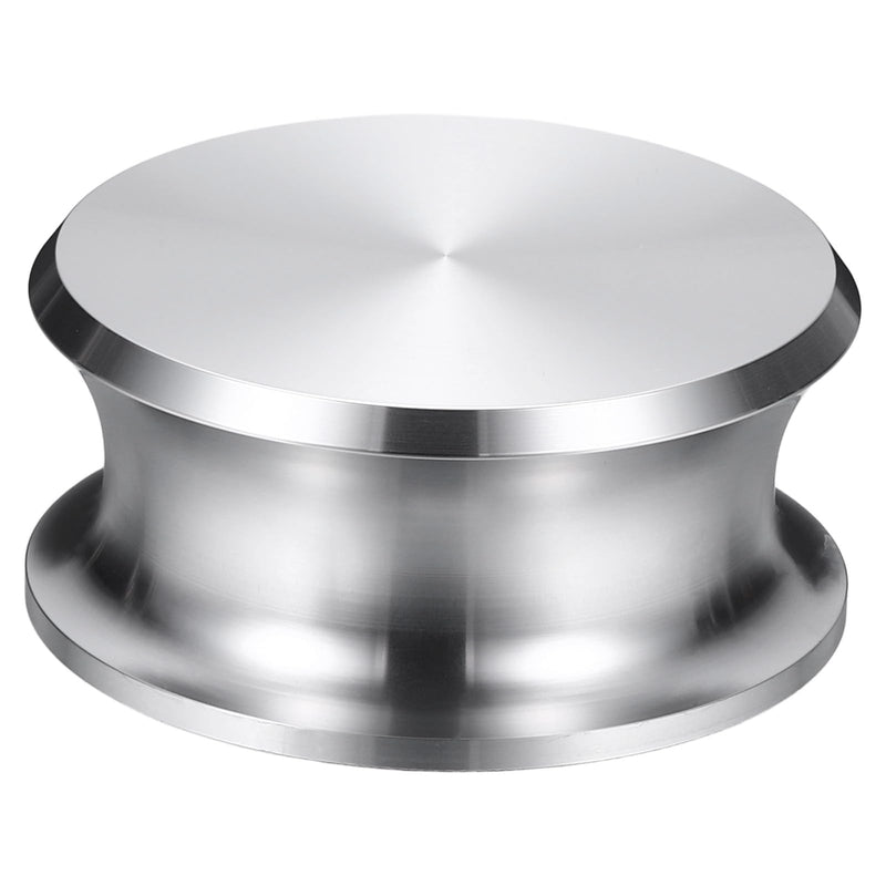 MECCANIXITY Record Weight Stabilizer, 355g/13oz Anodized Aluminum Turntable Weight Clamps 3'' x 1.4'' Vinyl Disc Stabilizer Vibration Dampener for LP Player HiFi Turntable, Silver 13oz (3"×1.4")