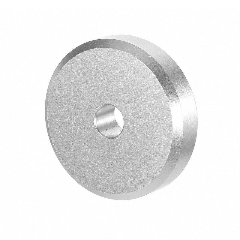 45 Record Adapter, Portable Aluminum Dome 45 RPM Adapter for 7 Inch Vinyl Record Players and Turntables Supplies, Silver