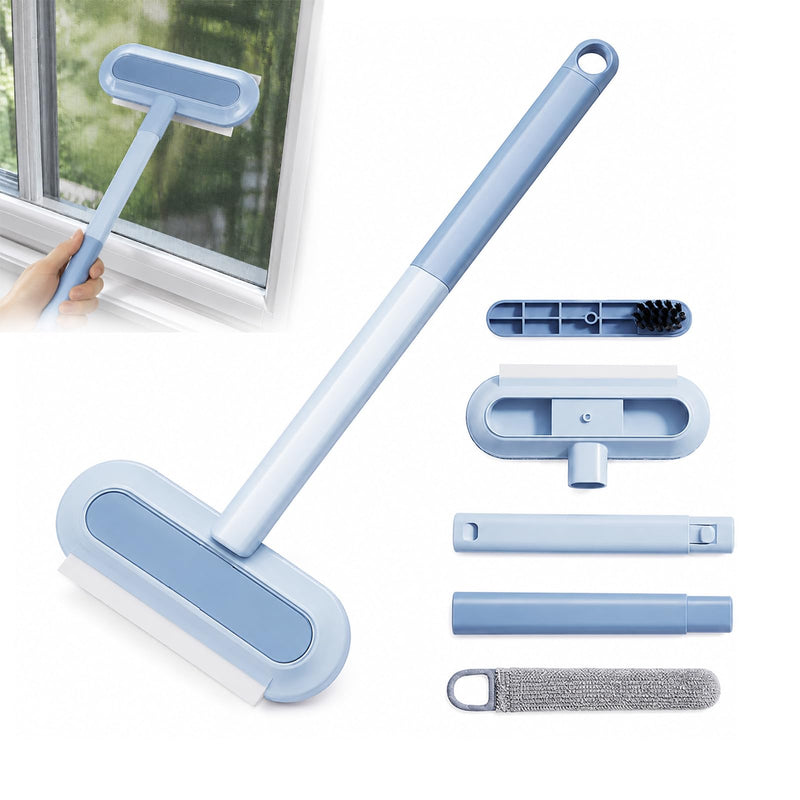 2026 New Window Screen Cleaning Brush, 4-in-1 Multi-Functional Cleaning Tool, Screen Cleaning Brush, Mesh Screen Cleaner, Gentle for Cleaning Dust and Hair