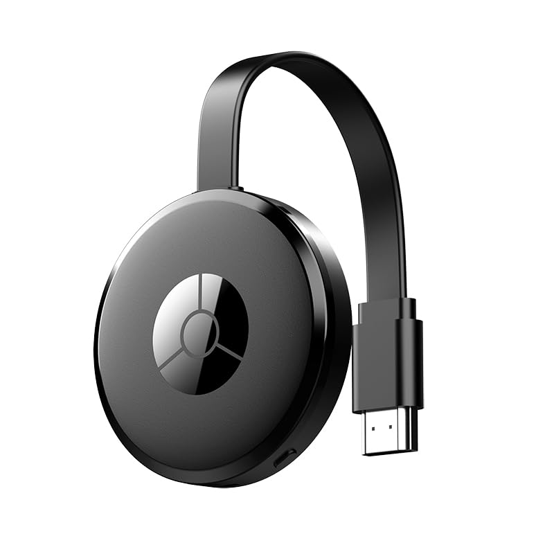 Wireless Display Adapter, 1080P Screen Mirroring Dongle Black