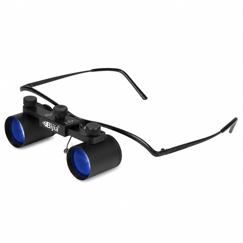 BIJIA Opera Glasses Binoculars, 2.5X Magnification, Glasses-Style | Hands-Free, Lightweight, Adjustable Focus, For Live Events & Concerts, Ideal for Theater, Sports, Travel, Museum Visits