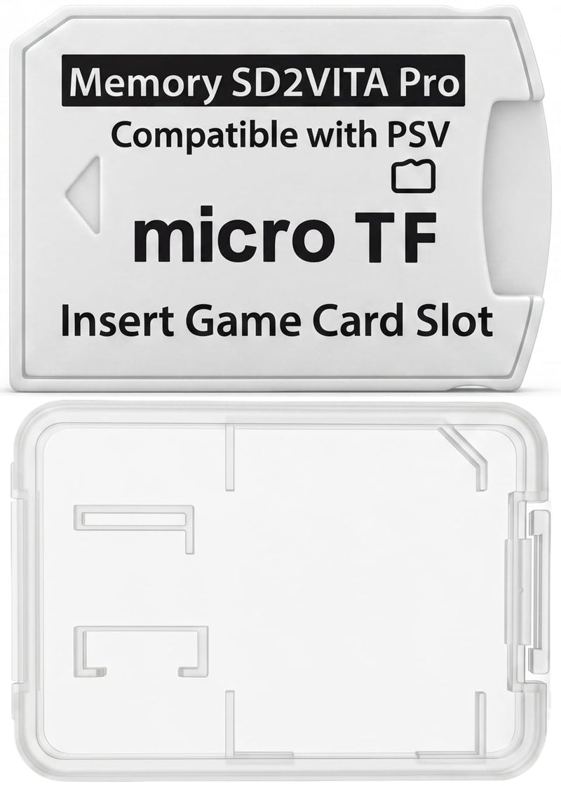 SD2Vita 6.0 PS Vita Memory Card Adapter, Micro SD to PSVita SD Card Adapter Compatible with PSV 1000/2000/PSTV FW 3.60 HENkaku Enso System