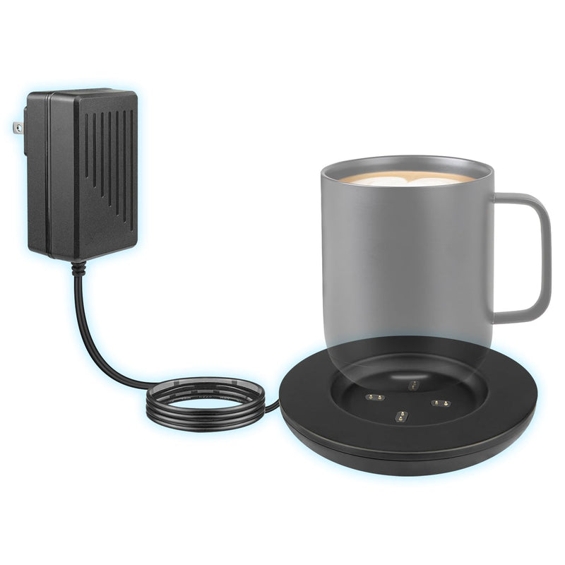 Dock Base Compatible with Em/BER Smart Mug 2 & 1(Cup Not Included) | Temperature Control Cup Charging Station | Replacement Charger Coaster for Em/BER Travel Mug Accessories-Black Black
