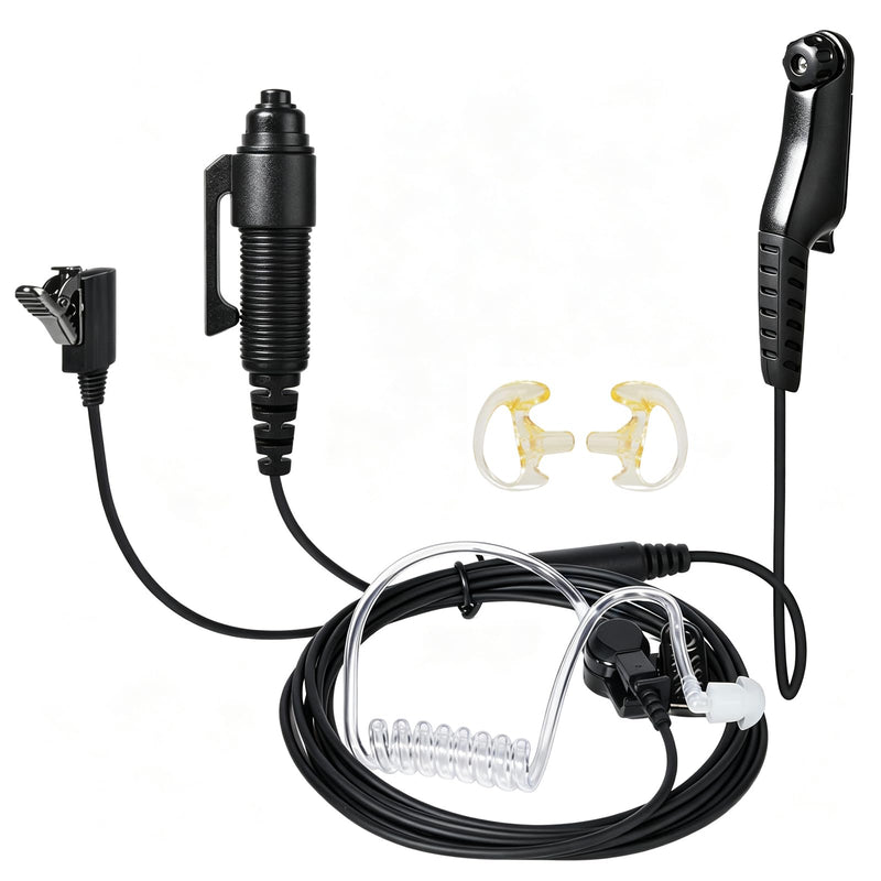 UAYESOK Earpiece for Motorola R7, APX N70 N50 N30, ION Series, MXP600 | 3-Wire, Separate Big Ptt Button and Speaker, Pro-Grade Surveillance Handheld Radio Headset
