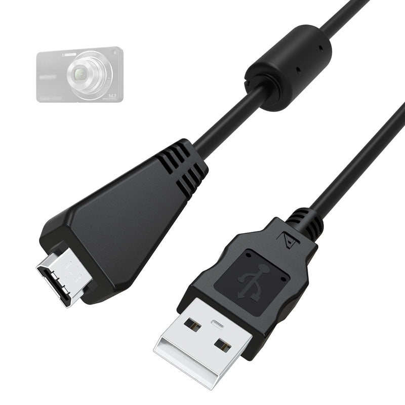 VMC-MD3 Cable Compatible with Sony Cyber-Shot DSC-W350 W360 W380 W390 W560 W570 W580 WX5 WX7 WX9 WX10 WX30 H70 HX7 TX55 TX66 TX100 Digital Camera, VMC-MD3 USB Cable for Computers, Laptops, 4.9ft