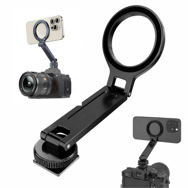 Magnetic Tripod Holder Mount Adapter for Magsafe,Adjustable Magnetic Phone Tripod Mount,Aluminum,Tripod Phone Mount,with 1/4” Screw for iPhone 12 13 14 15 16 Plus Pro Max All Series