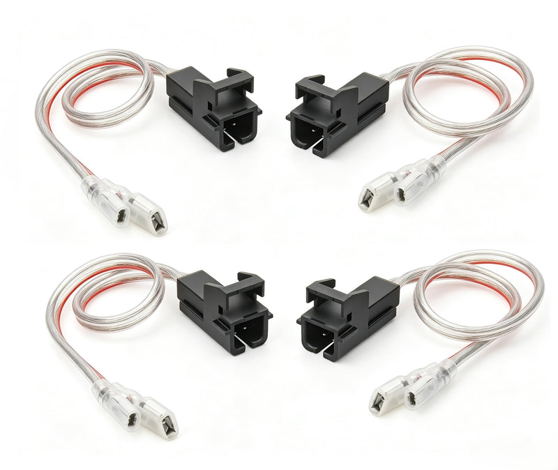 Door Speaker Wiring Harness for Chevy GMC Silverado Sierra 1995-2009 4PCS | Speaker wire harness compatible with Chevy Silverado GMC Sierra 1500 2500 1995-2009 aftermarket audio speaker adapter 4pcs