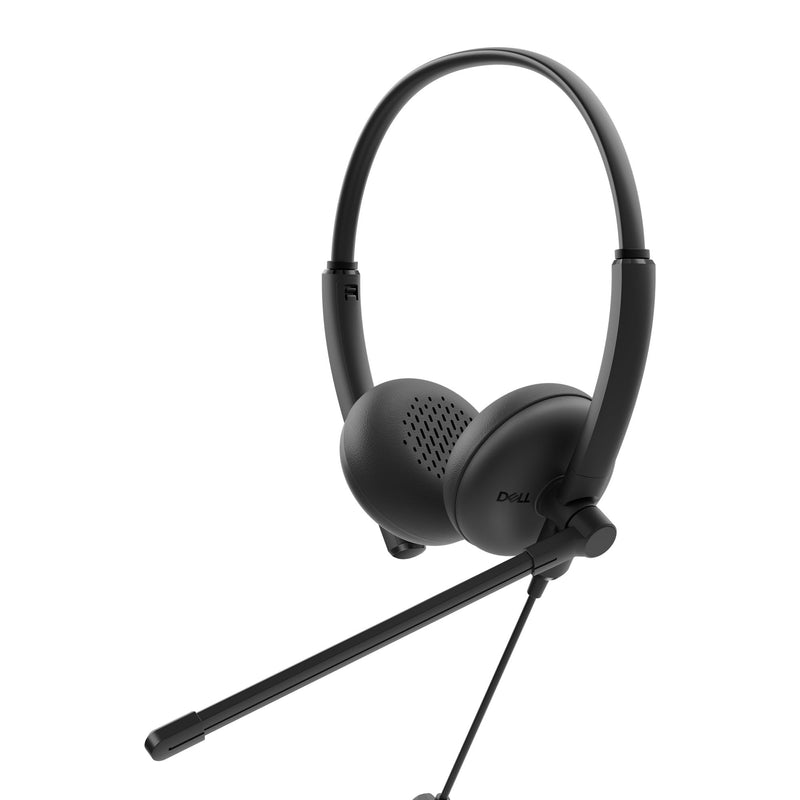 Dell Wired Headset WH125, Boom Mic, Black | USB Type-A, Mac & Windows, Leatherette Cushions, 270° Rotational Mic, Computer Use Dell Wired Headset - WH125