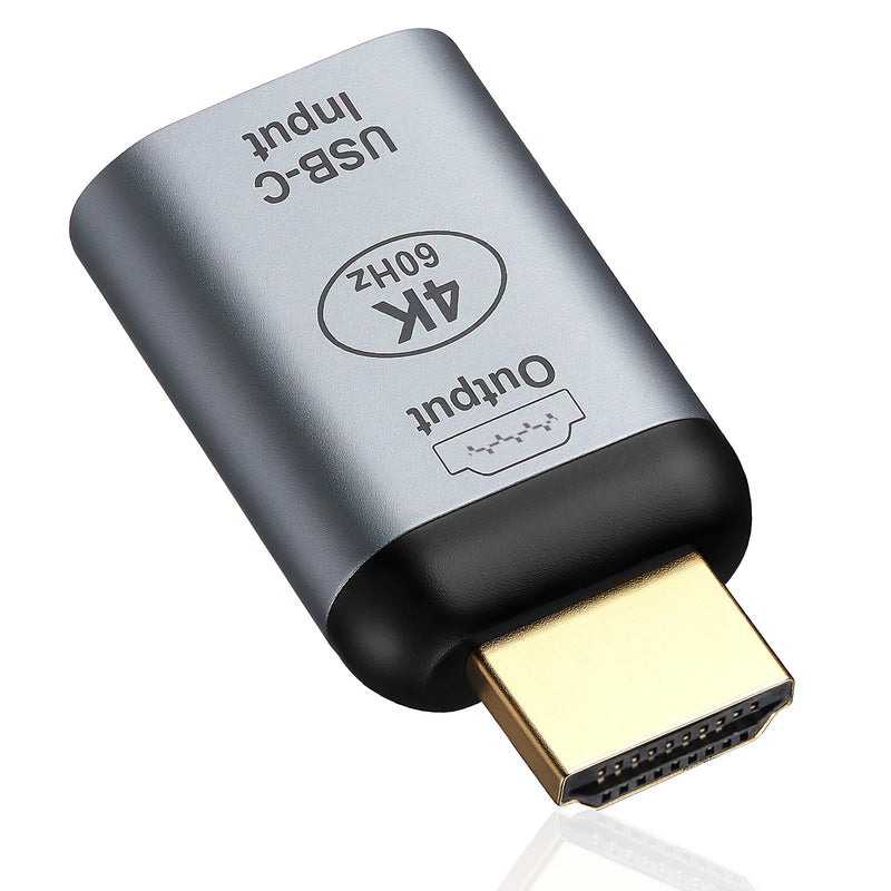 USB3.1 USB C Female to HDMI Male Adapter 4K@60Hz Display Converter | for TV Projector Tablet, Type C Female Source to HDMI Male