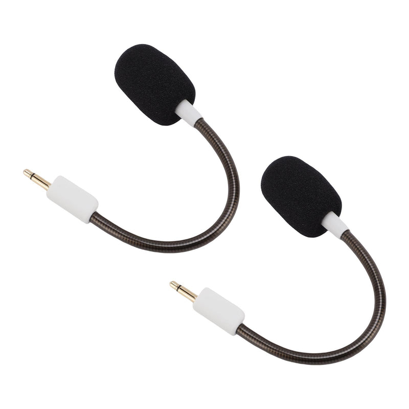 Qinlorgo Replacement Mic for BlackShark V2 Gaming Headset, 3.5mm Jack Detachable Noise Cancelling Microphone for BlackShark V2 SE PRO (White) White