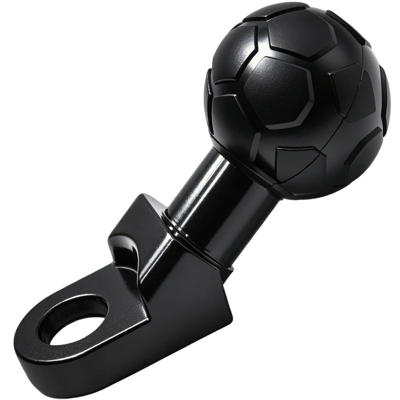 10mm Angled Bolt Head Adapter 1 Inch Ball Base Compatible with B Size Double Socket Arm Aluminum Alloy 1 inch Ball Mount Base for Motorcycle Mirror Scooter Bike Phone Holder Black