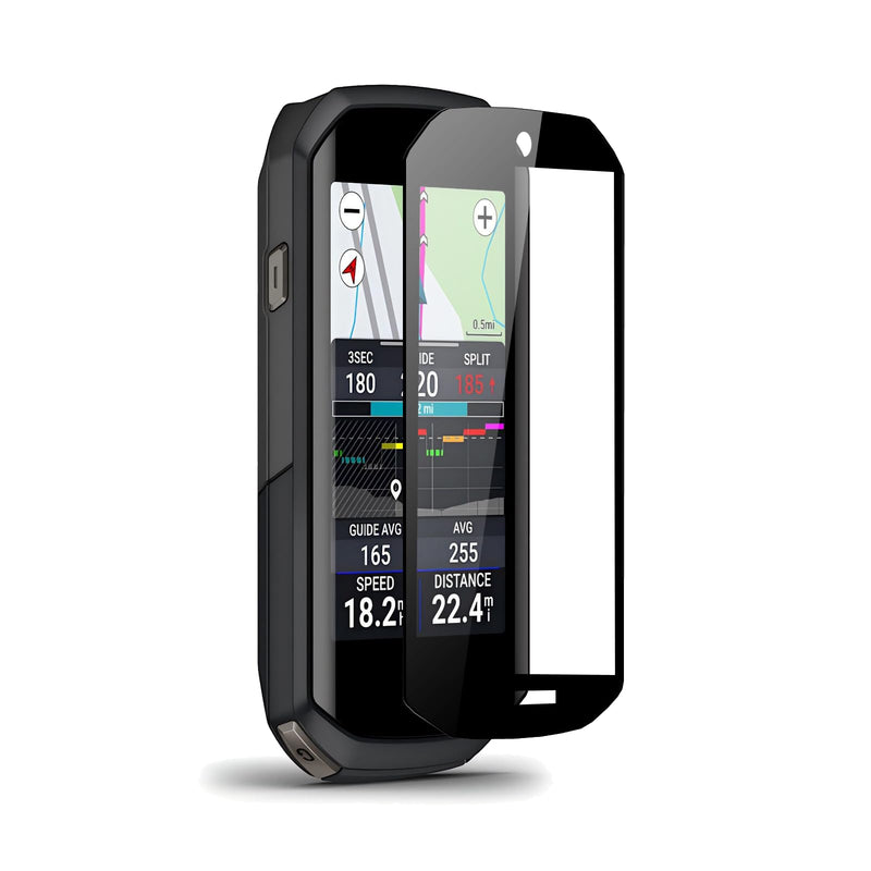 2‑Pack Tempered Glass Screen Protector for Garmin Edge 1050 – 9H Hardness Anti‑Scratch, HD Clear with Oleophobic Coating, Precision Fit for Curved GPS Cycling Touchscreen 2