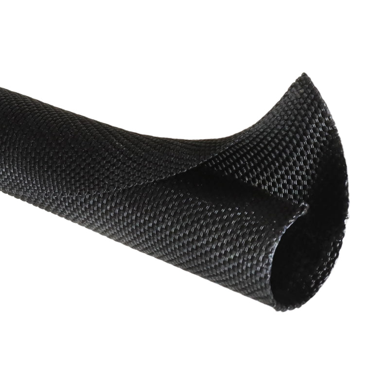 Split Wire Loom, 20ft Automotive Cable Protector Sleeve, Flexible Braided Cable Sleeves High Temperature Cable Management (Black, 3/16") Black 3/16"