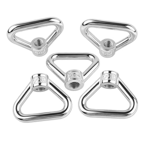 304 Stainless Steel Eye Nut M14 Triangle Shape Ring Lifting Eye Nuts 5PCS