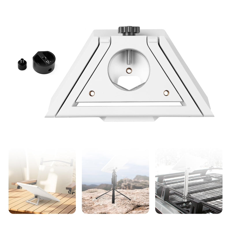 Canvcle Starlink Mini Tripod Adapter — 3-in-1 Mini Kickstand & Pipe Adapter & Tripod Adapter, Replacement Mount Works for Starlink Mini (1/4" - 3/8"), Fits Tripods, Camera Stands & Clamp Mounts
