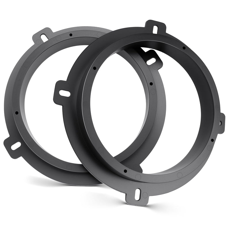 6.5 Front Door Speaker Adapter for Hyundai Kia | Solid Plastic Speaker Spacer Mount Ring Brackets Compatible with Hyundai Elantra Sonata, Kia Forte Soul Optima Sedona