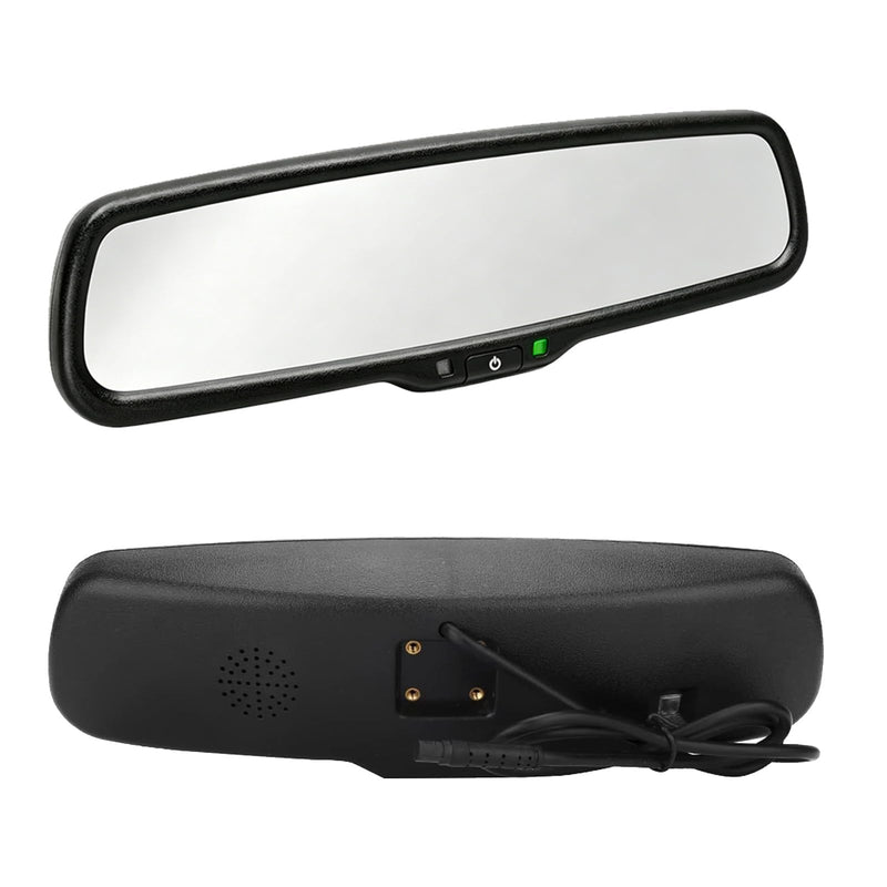 4.3 inch Car Mirror Monitor for Trucks and Vans, Auto-Dimming | 480 x 272 Resolution, 500 CD/m2 HD System, Multiple Video Inputs, With 360°Bracket, Only Supports CVBS, Auto Rear View Mirro