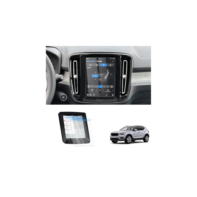 Canvcle 2PCS Screen Protector for 2017-2026 Volvo XC40 XC60 XC90 V90 V60 S90 S60, 8.7 inch 9H Tempered Glass for Volvo XC90 HD Navigation Screen Cover Pathfinder Touchscreen Film [Anti Glare & No Fingerprint]