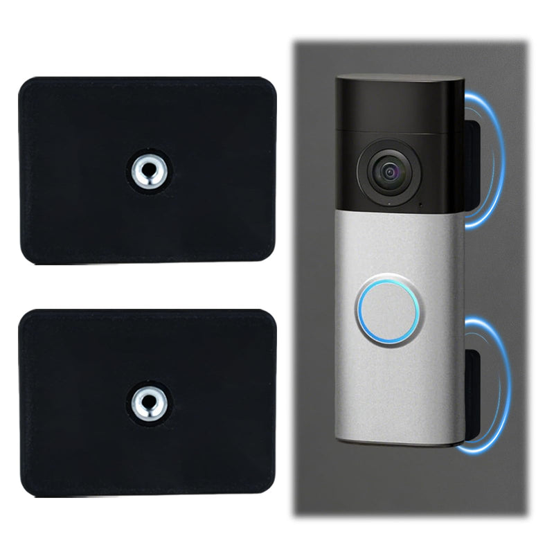 Magnetic Doorbell Mount Compatible with Ring BatteryDoorbell/Plus/Pro(2026) | 2 Pack No Drill Magnetic Doorbell Holder for Apartment Home Office, Renter Friendly Magnet Mounting Bracket for Metal Doors