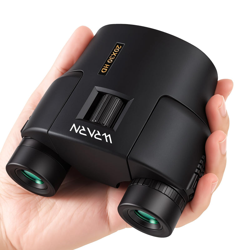 20X30 Compact Binoculars for Adults Bird Watching Travel, Black | High Power, Low Light Vision, Large Eyepiece Easy Focus for Sightseeing Hiking Camping Cruise Concert 20x30