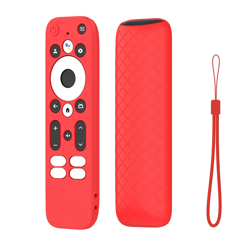 Case for Onn 4K Plus Remote Control,NOUKAJU Remote Control Protective Cover with Lanyard,Drop-Proof,Protective Cover for Onn 4K Pro(Red)