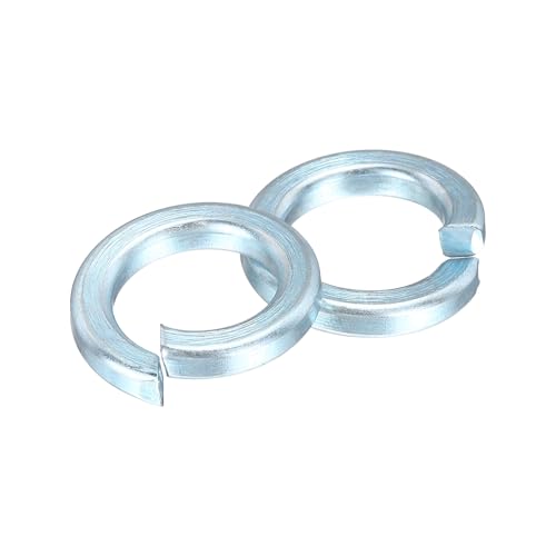200Pcs #6 Split Lock Washer Carbon Steel Blue Tone Silver 200