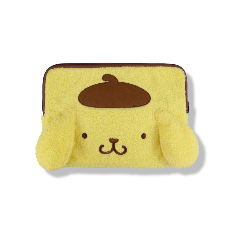 Sonix x Sanrio Plush Tech Sleeve | 14 inch Fuzzy Laptop and Tablet Carrying Case Cover, Protective Travel Bag | Yellow - 13" - 14" | Pompompurin