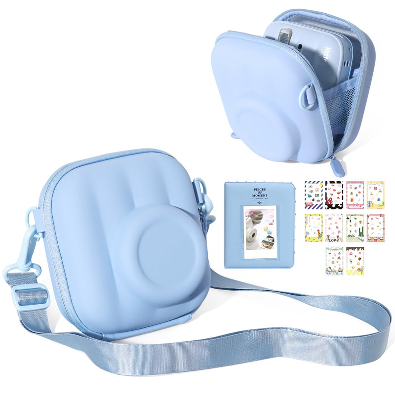 Camera Case for Fujifilm Instax Mini 13/12/11/EVO/SE Camera, Blue Hard Shell Case