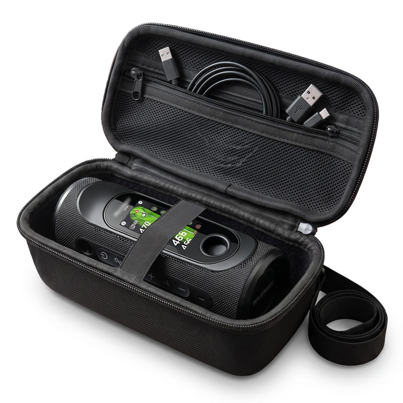 Portable Storage Case for MiLESEEY GeneSonic Pro Golf Speaker, Golf Speaker and Handheld GPS Rangefinder Travel Bag, Mesh Pocket for Charging Cable Accessories， with Handle and Shoulder Strap