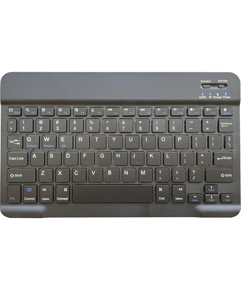 Ultra-Slim Wireless Bluetooth Keyboard, Rechargeable Portable Keyboard, Travel Keyboard Compatible Android, Windows, iOS, Universal Keyboard for iPhone, for ipad, for Samsung, Tablet, Laptop Black For Universal Keyboard