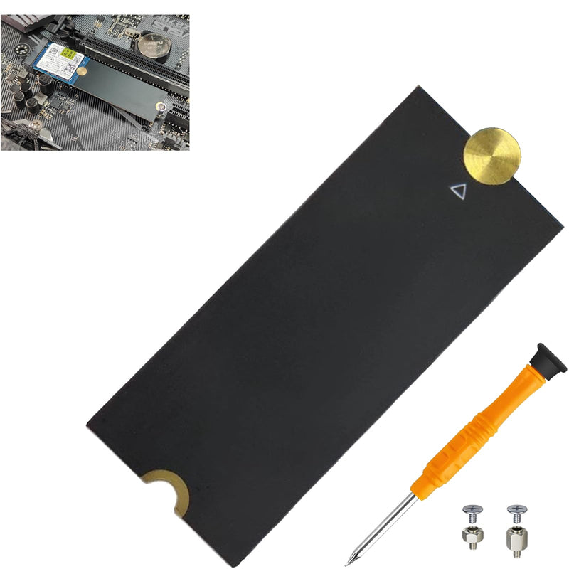 HEFIX M.2 2230 to 2280 PCB Extension Bracket, M.2 Length Extender | PCB pass-through, no data processing. Brass fastener secures SSD. Fits Steam Deck/Surface/mini PCs. Driver & standoffs. Bronze 2230 to 2280