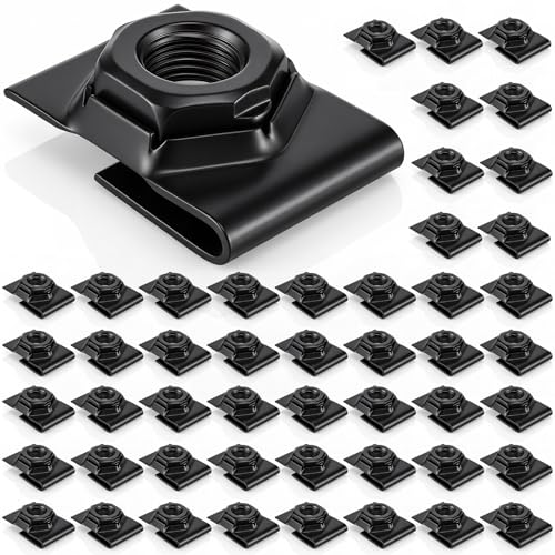 Shimeyao 50 Pcs J Type Cage Nuts 5/16"-18 Screw Metal Bulk
