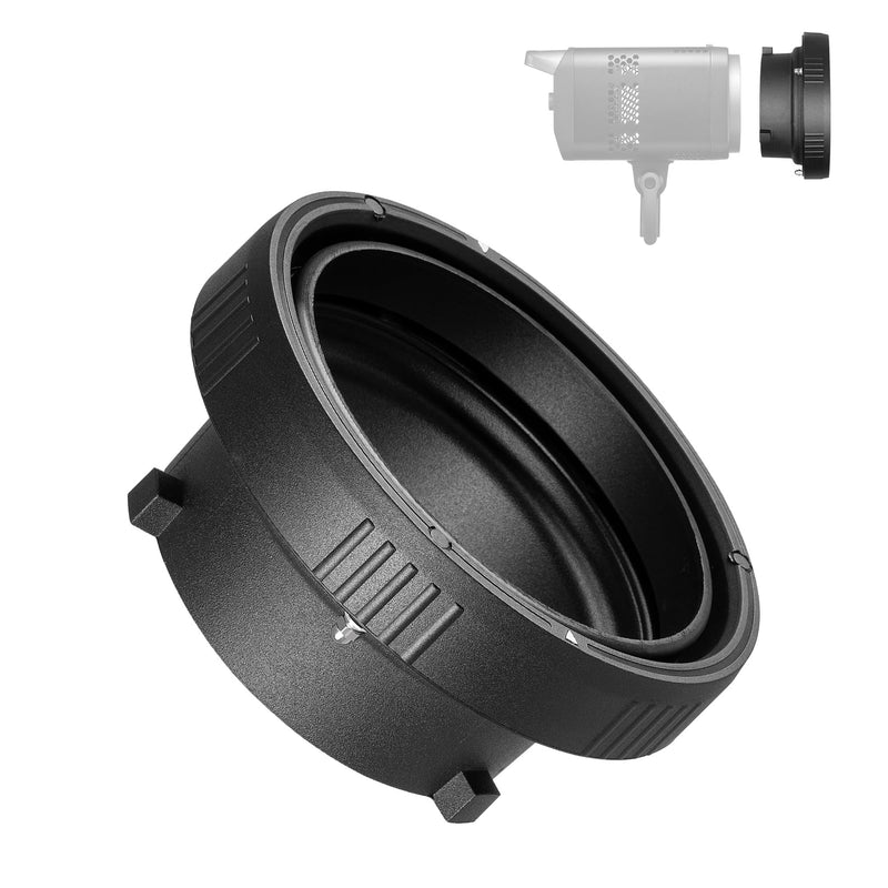 Fomito SN-14 Bowens to Elinchorm Adapter Metal Ring, with Bayonet Markings for Quick Installation, Compatible with Elinchrom Accessories