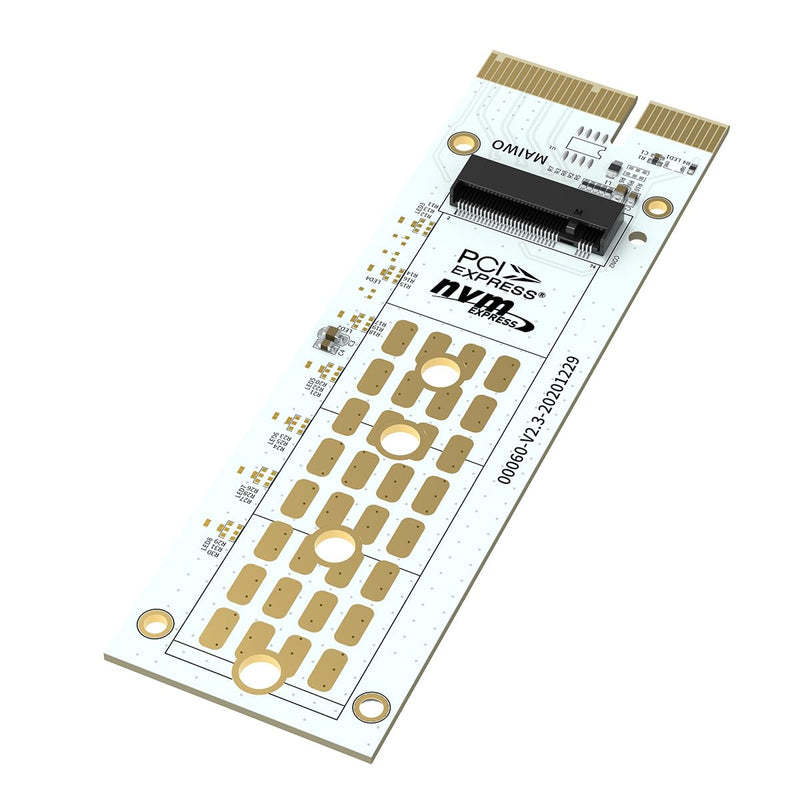 MAIWO M.2 NVMe to PCIe X4 Adapter Card, Expansion Card for M.2 NVMe M-Key 2230/2242/2260/2280 SSD, Compatible with PCIe X4/X8/X16, Up to 64Gbps (Not for M.2 SATA)