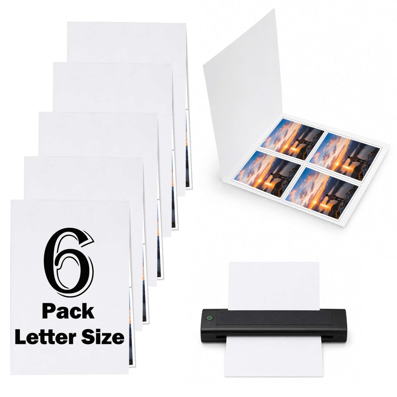 6PCS Laminator Carrier Sleeves Anti-Jam Reusable Sheets-Letter Size | Anti-jam lamination|Reusable carrier sheets|Letter size compatible|Fits most pouch laminators|Document photo protection Letter Size 6