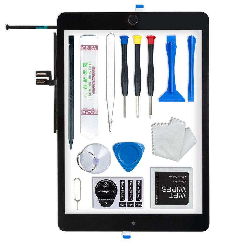Screen Replacement Digitizer for iPad 9 9th Generation, Touch Glass Compatible with iPad 9th Gen 10.2 Inch A2602 A2603 A2604 A2605, with Home Button and Tool Set
