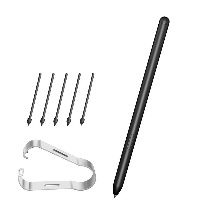 S Pen Stylus for Galaxy Tab S10/S9/S8/S7/S6 Lite, Black | 4096 pressure levels, magnetic attach, no charging required, 5 extra nibs and tweezers