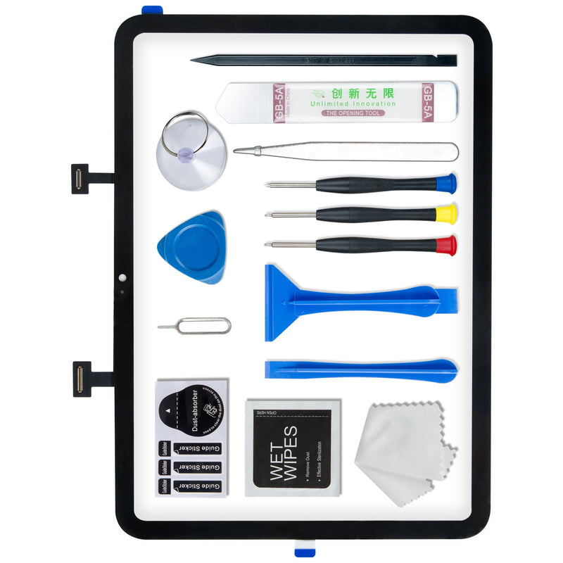 Screen Replacement for iPad 10 10th Generation, Touch Glass Compatible with 10.9inch10th Gen A2696 A2757 A2777, with Home Button and Tool Set