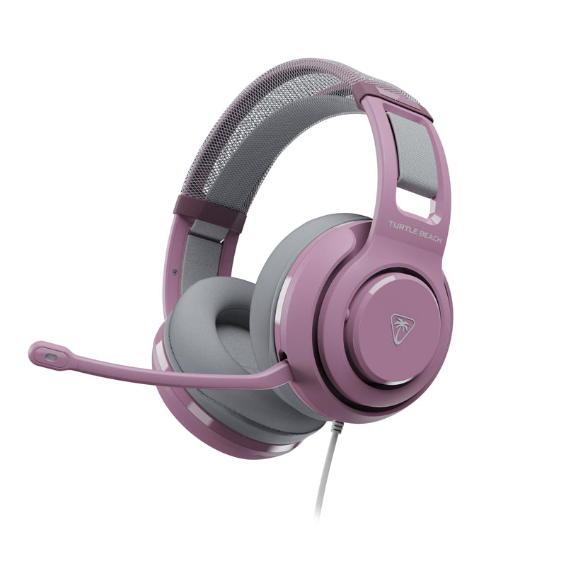 Turtle Beach Atlas 200 Wired Multiplatform Gaming Headset for Xbox, PS5, PC | Xbox Series X|S, Xbox One, PlayStation, 50mm Drivers, Flip-to-Mute Mic, Memory Foam, Floating Headband, Lilac Mist