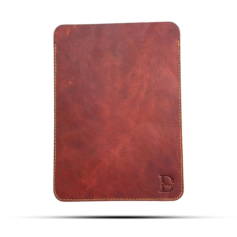 Dessi Slim Ultra Lightweight Handmade Leather Tablet Sleeve Matte Tan Brown Protective Case for iPad mini 7 A17 Pro iPad mini 6 5 Fire HD 8 Kindle Paperwhite 8 Inch Mini iPad Cover