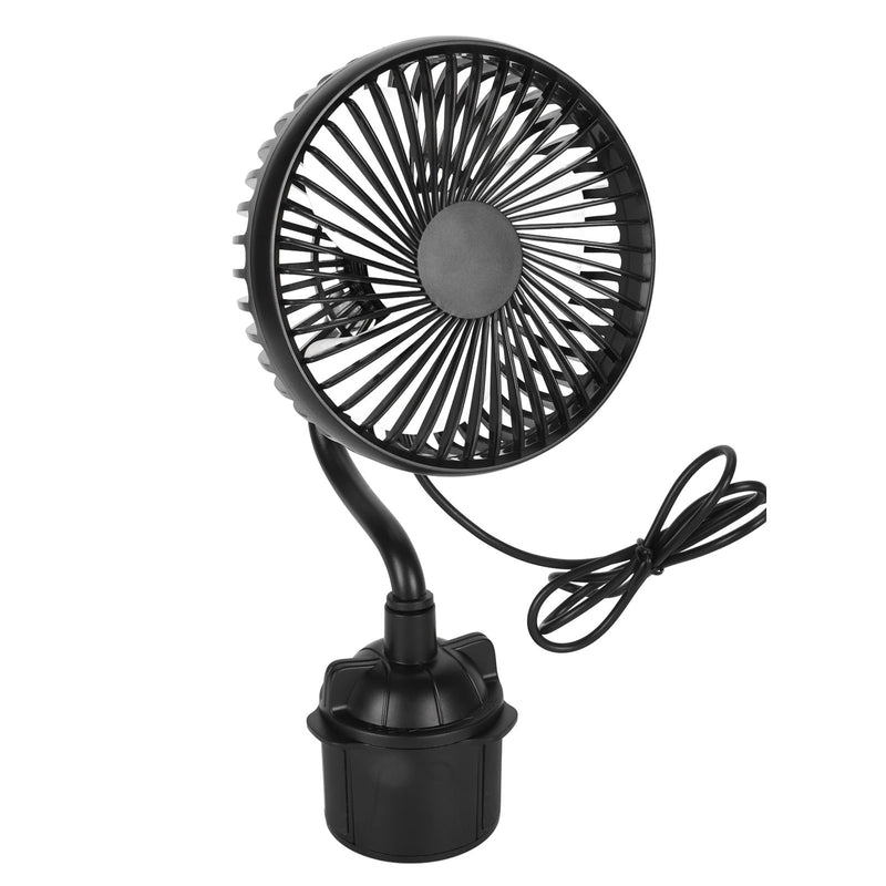 Car Fan, Powerful Low Noise, 3 Speeds Adjustable, Professional Design, Easy to Install, Portable USB Powered Fan with Gooseneck for Car Trucks RVs Bus