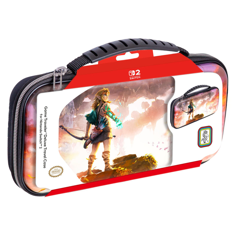 Game Traveler R.D.S. INDUSTRIES, INC Deluxe Licensed Travel Case Designed for Nintendo Switch, Nintendo Switch 2, OLED, Zelda Tears of the Kingdom (NS212Z)