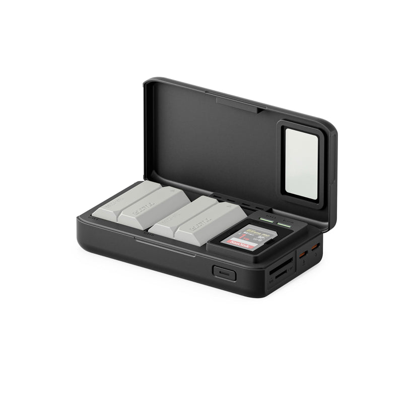 Tilta All-In-One Recharge Companion for NP-FZ100 | FX3, FX30, FX2, ZV-E1, FX30B, A7S III, A7 IV Battery Charger & Power Bank | 30W PD QC Fast Charging | SD TF Card Slot 312MB/s | 18W PD Output - Black