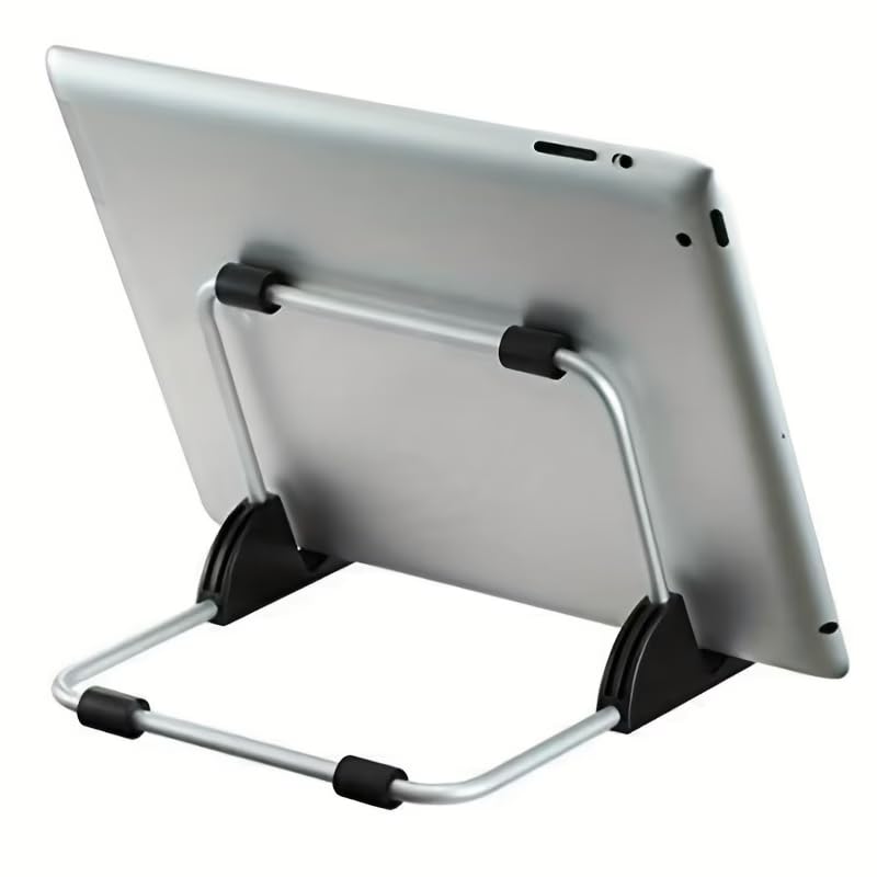Tablet Stand, Adjustable Universal Holder – Desk Tablet Stand for 4-13" Tablets, E-Readers, Phones, Gaming Consoles, Desk Accessories for Home, Office, Video Calls & Live Streaming