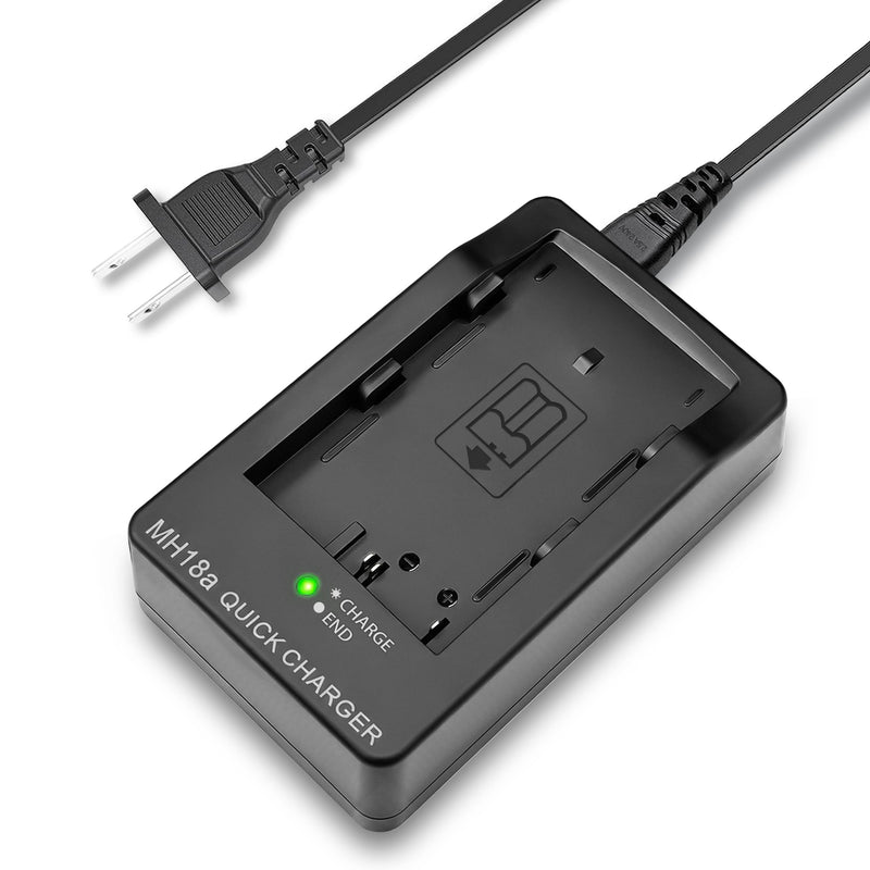 MH-18a Battery Charger for Nikon D90, D80, D700, D300, D300s, D200, D70, D70s, D50, D100 Digital SLR Cameras, EN-EL3 EN-EL3e EN-EL3a Quick Charging Base with US AC Power Cord, Replacement MH-18