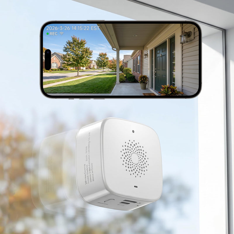 SOIADV 2.5K Window Camera Wireless,No-Drill Install,2.4GHz & 5GHz WiFi Indoor Dome Cameras for Home Security,AI Human Detection, 6s Pre-Roll, Battery Powered,4MP Color Night Vision,SD/Cloud 5G-1Pack